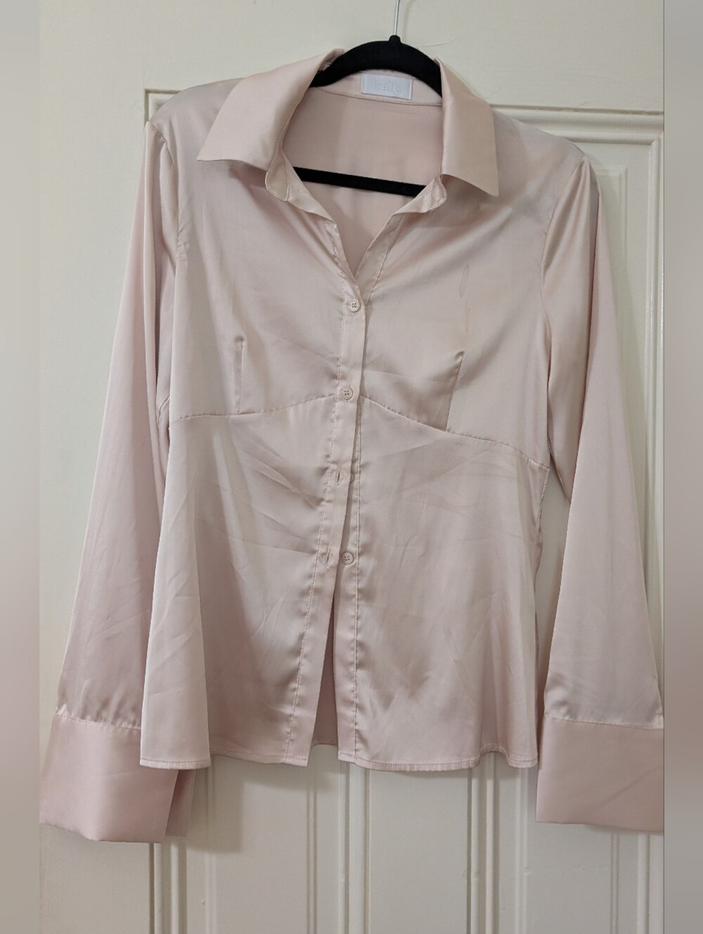 Set: Isalis Light Blush Satin Matching Set (As-is)